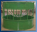hay feeder with chains to suspend the hay