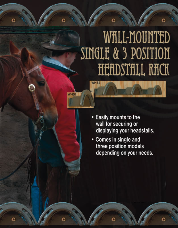 wall mounted headstall rack