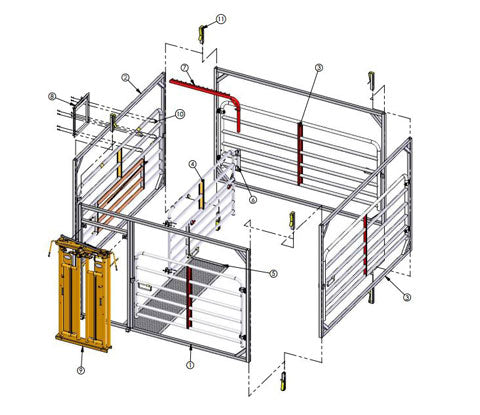 Calving pen for livestock
