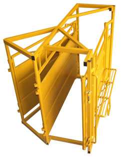 top view of cattle alley separator