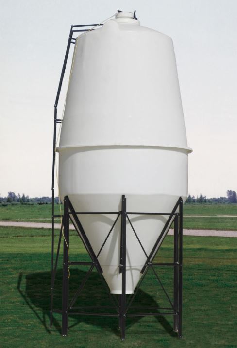 assembled poly grain bin