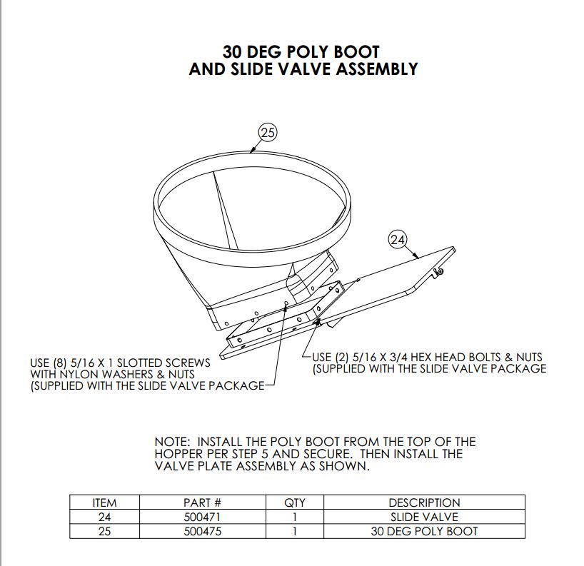 Grain Bin Slide Valve
