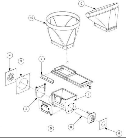 feed bin auger box exploded diagram