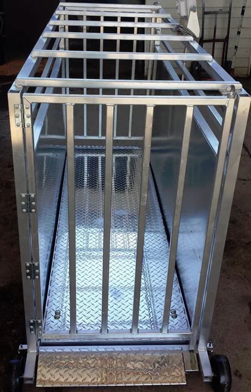 front of the hog scale door