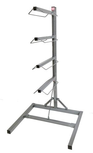 close up of a saddle rack with four arms