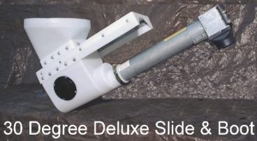 30-degree slide valve with auger unloader boot