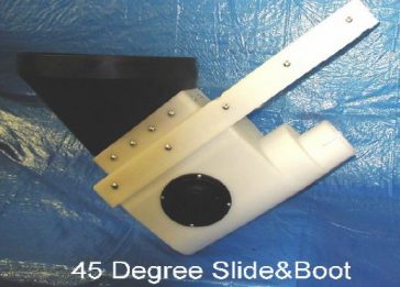45-degree slide valve with auger boot and unloader