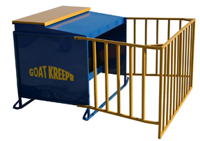 creep feeder with yellow cage