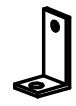 pig feeder bracket for anchoring to the ground