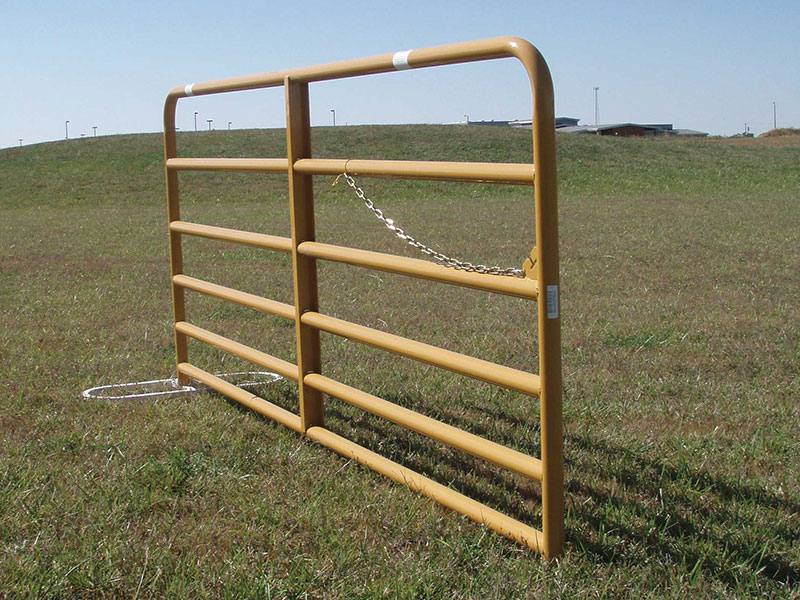 side view of the gate in a pasture