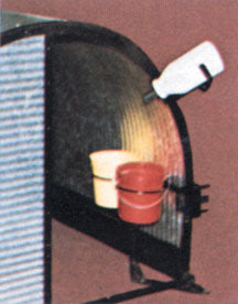 bottle holder on a calf hut