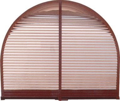 rear view of the rear calf hut back vent