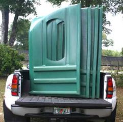 pickup truck carrying feeders