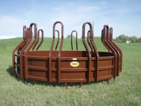 Large cattle bale feeder