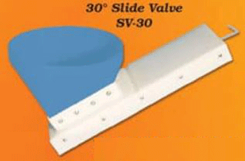bulk feed bin slide valve and collar