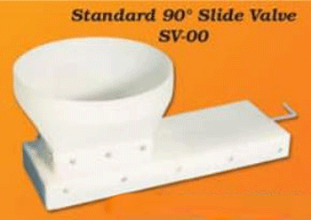 grain bin boot with a horizontal cut and feed bin slide valve