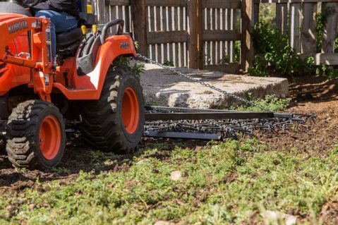 harrowing a garden