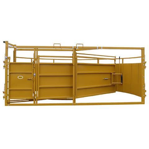 cattle tub door in open position