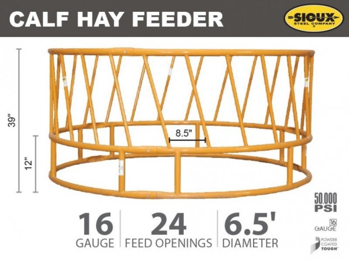 Calf hay feeder