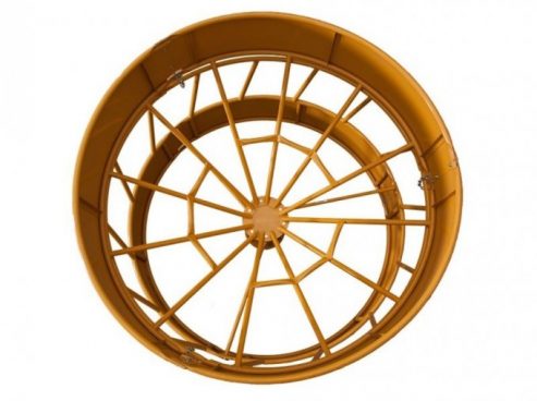 inside of hay feeder