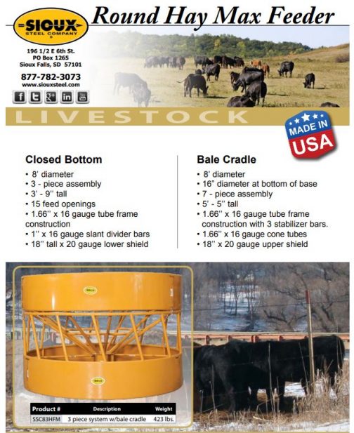 hay feeder dimensions