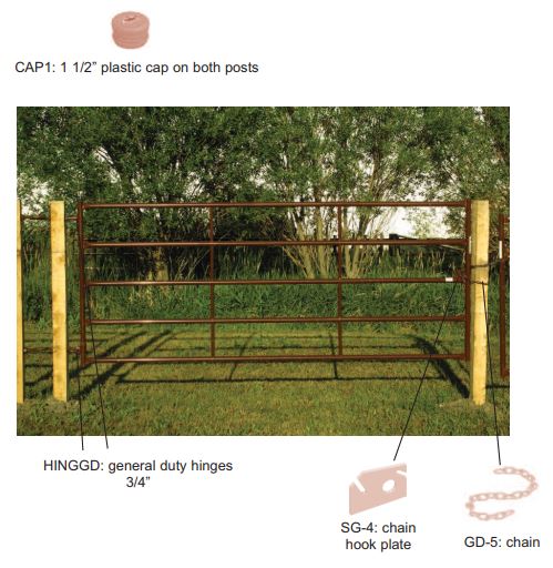 gate diagram and dimensions
