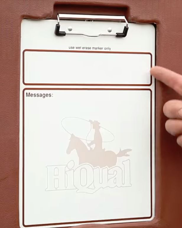 tilt out stall feeder grease board