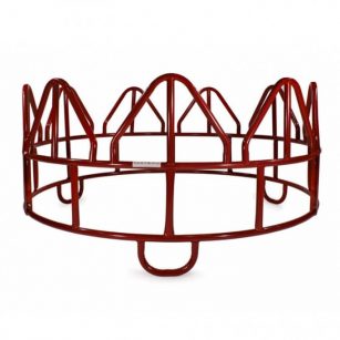 small animal round bale hay feeder