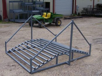side view of the atv cattle guard standing upright
