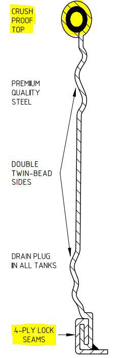 metal tank wall construction diagram