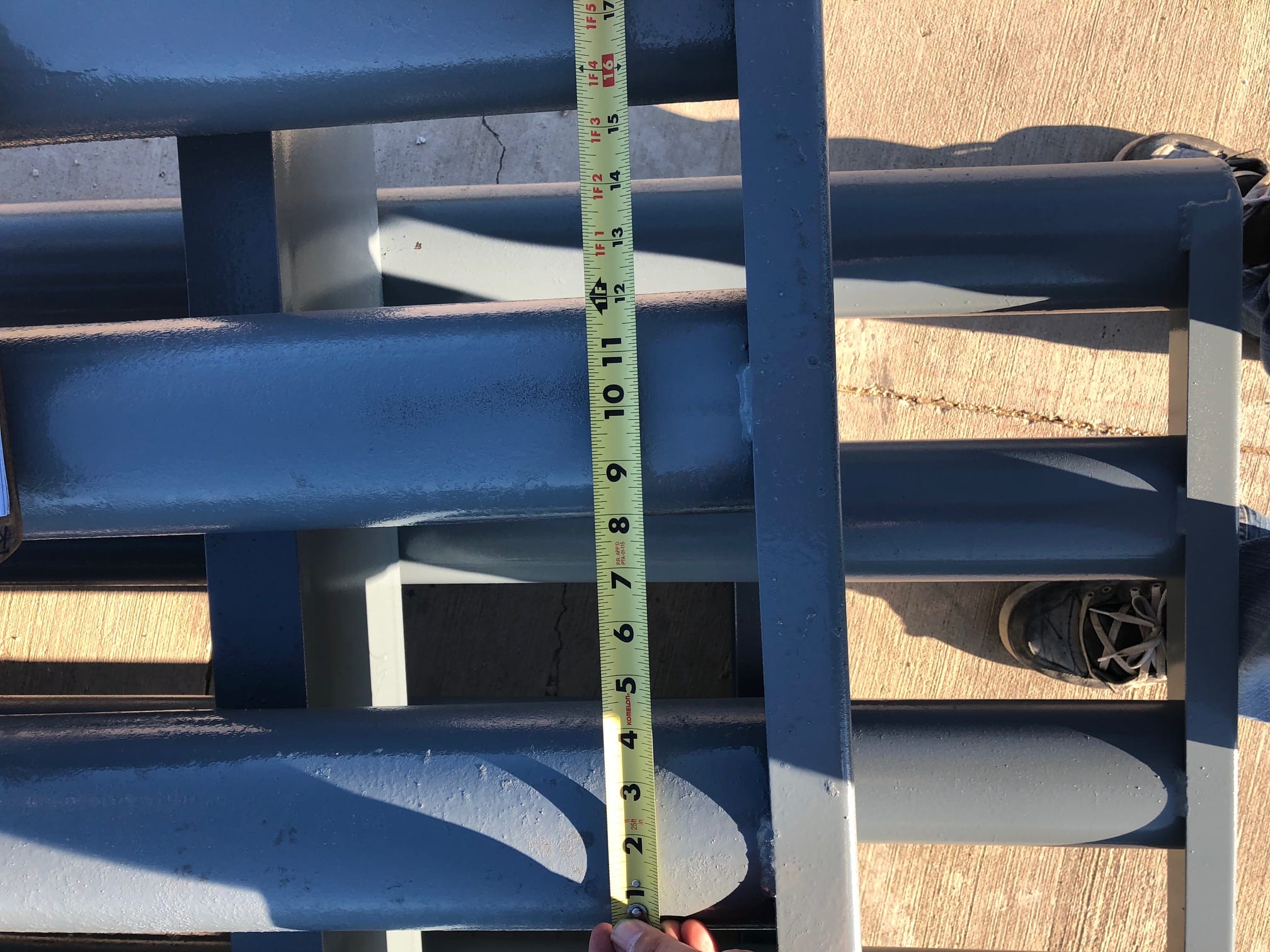 Cattle Guard Rail Spacing top view Barn World