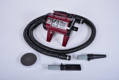 burgundy animal blower