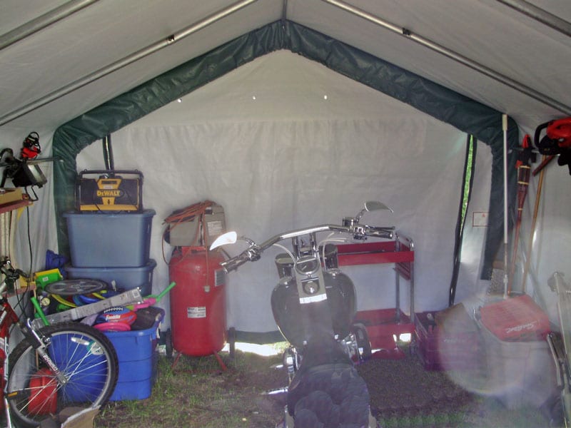interior of the instant shed