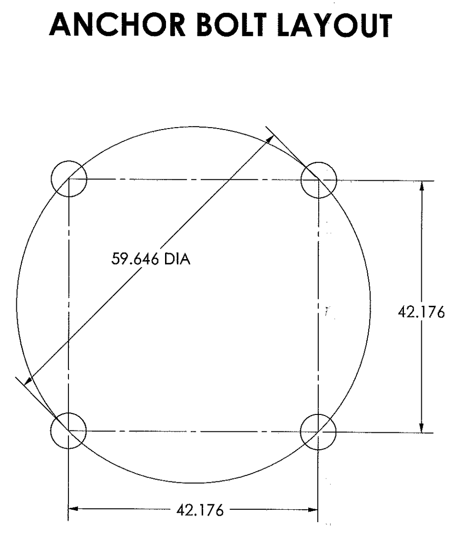 feed bin anchor bolt diagram