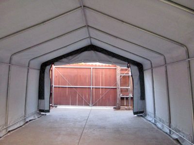 10x20x8 House-Style Portable Shelter - Interior View