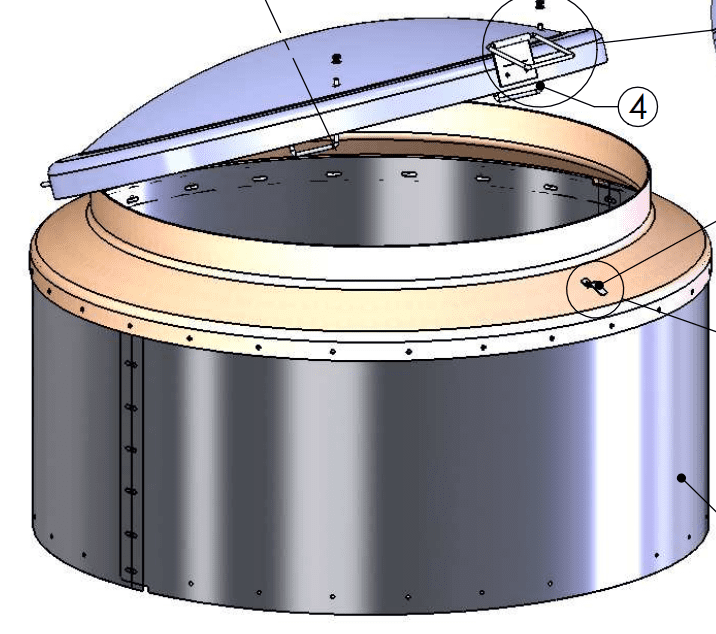 small grain bin lid diagram