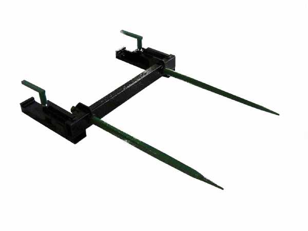 square bale spear bucket attachment