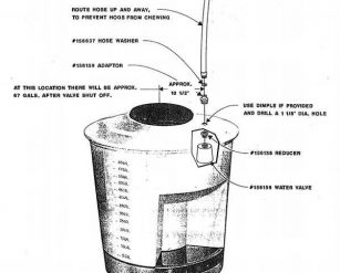 hog waterer diagram of filling hose