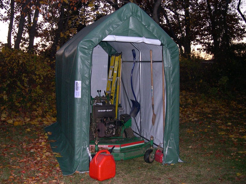 instant shed frame assembled