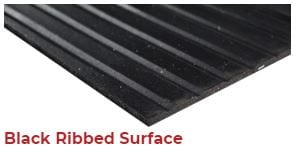 trailer mat with a ribbed top surface