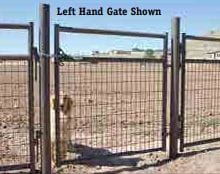 dog behind gate