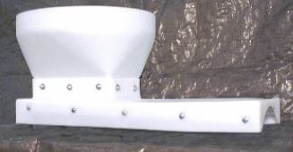 horizontal slide valve attached to grain bin collar