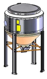 small grain bin diagram for the 40-bushel feed bin