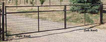 two gates being used together to cover a wide driveway