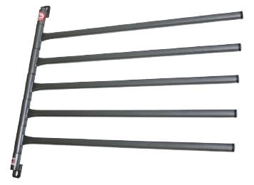 side view of the saddle pad rack