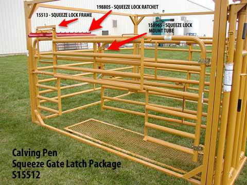 livestock gate latch package components