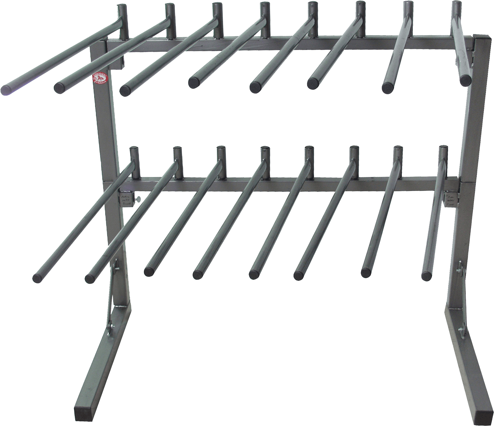 free standing saddle blanket rack with 16 arms