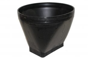 grain bin boot with a straight cut