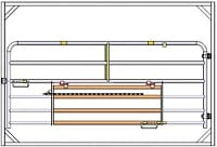 calving pen swing up gate section for nursing access