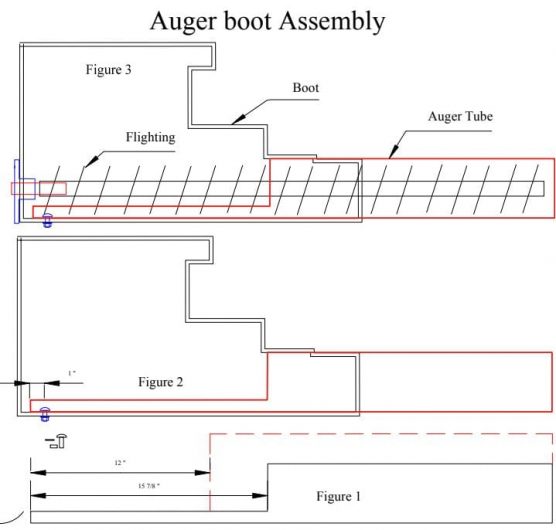feed bin auger box assembly diagram
